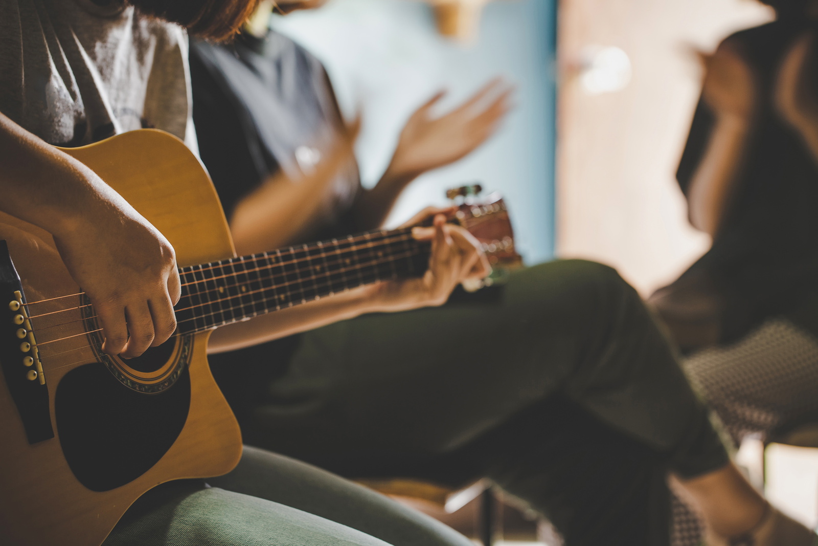 People Singing and Playing Worship Songs